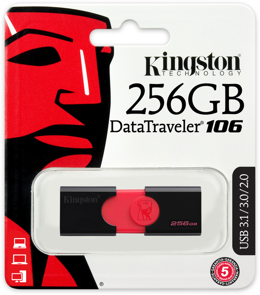 Kingston - Memria Pen Drive - Kingston DataTraveler 106 256GB USB3.0 pendrive