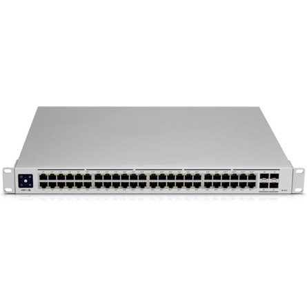 UBIQUITI - Switch, firewall - Switch Ubiquiti USW-48-POE Gen2 48x GbE 4x SFP 1Gb LAN (1Gb/s): 48 port, SFP: 4db, menedzselhet, energiafelhasznls: 240W, szrke