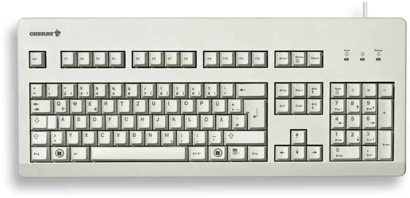 Cherry - Keyboard Billentyzet - Cherry Classic G80-3000 USB+PS2 nmet billentyzet, szrke