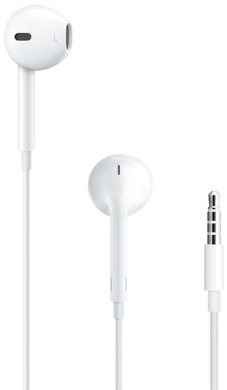Apple - Fejhallgat s mikrofon - Apple EarPods flhallgat tvvezrlvel s mikrofonnal (3,5mm Jack), fehr mnhf2zm/a
