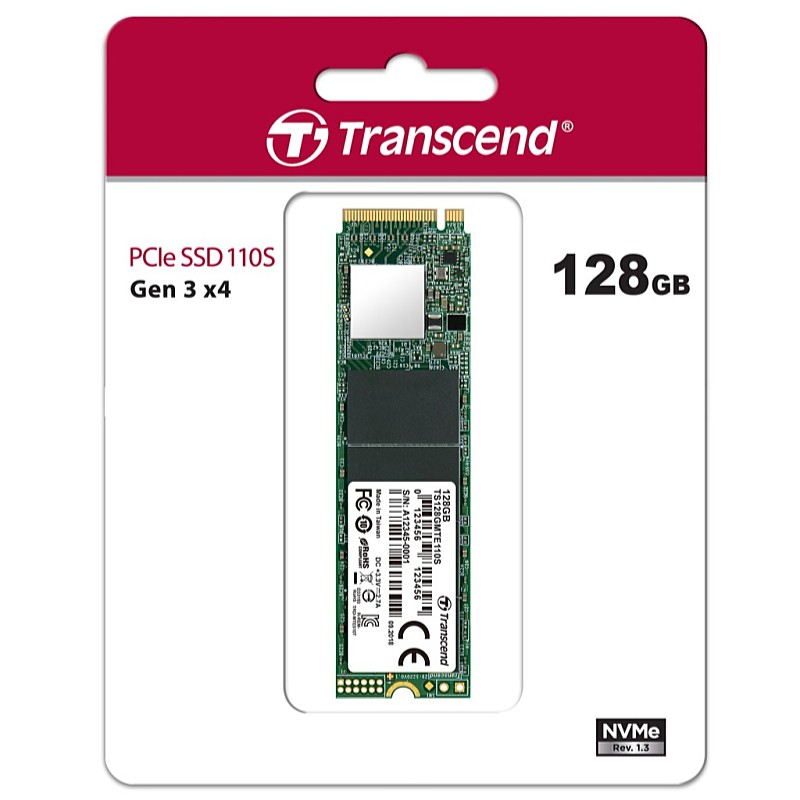Transcend - SSD drive - Transcend 110S 128Gb NVMe PCIeGen3 x4 M.2 SATA SSD meghajt
