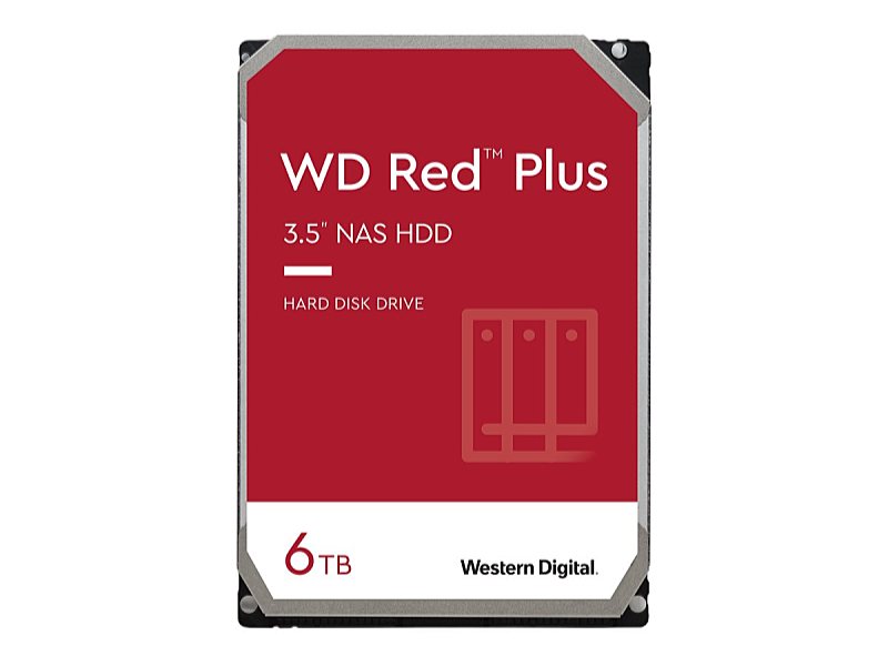 WD - Drive HDD 3,5 - HDD 6Tb 256Mb SATA3 WD Caviar RED Plus for NAS 5640rpm WD60EFPX