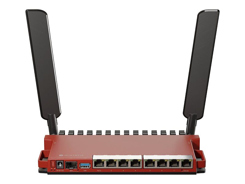 Mikrotik - Wifi - Router MikroTik RouterBOARD Wi-Fi 6 AX600 L009UIGS-2HAXD-IN MikroTik L009 Series L009UIGS-2HAXD-IN - Router - 9-port switch - GigE, 2.5 GigE - 2.4 GHz 8 x 10Base-T/100Base-TX/1000Base-T - RJ-45 1 x 2.5GBase-T (PoE) - SFP (mini-GBIC) Antenna: 2 x