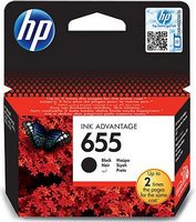HP - Printer Tintasugaras Patron - HP 655 fekete tintapatron
