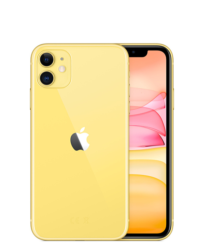 Apple - PDA/PNA/GPS - Apple iPhone 11 128GB Yellow mwm42gh/a
